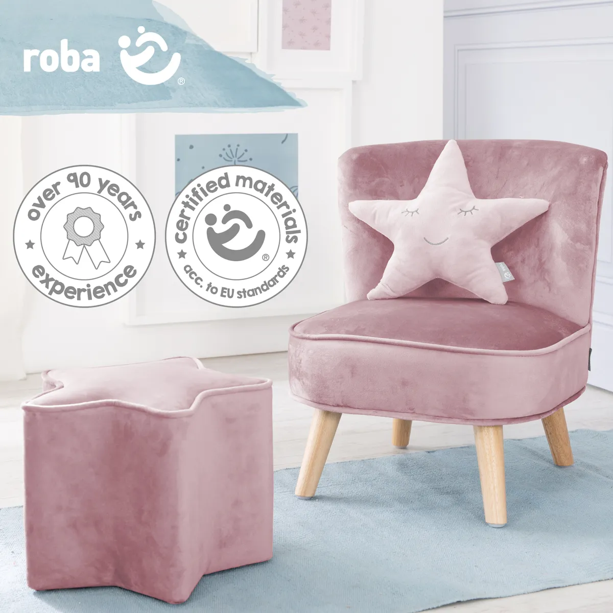 ROBA GMBH Cuscino cuddy stella pink – roba