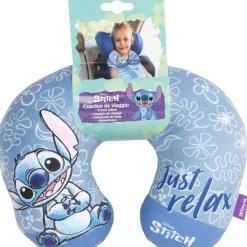 Disney Cuscino da viaggio cervicale per bambini in tessuto – stitch