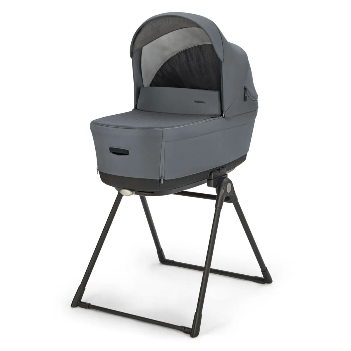 Inglesina Electa system quattro colore union grey con telaio silver black e seggiolino darwin infant recline –