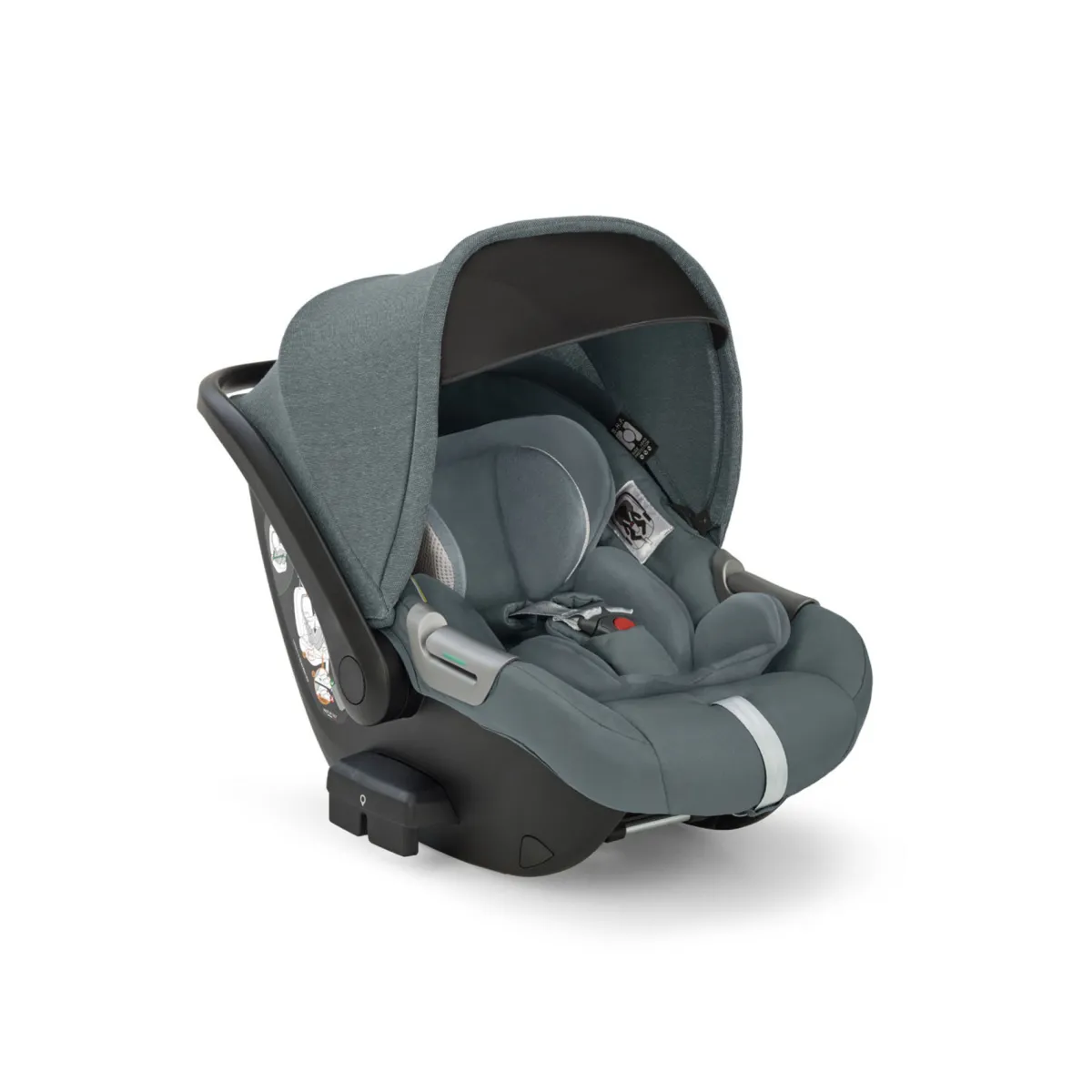 Inglesina Electa system quattro colore union grey con telaio silver black e seggiolino darwin infant recline –