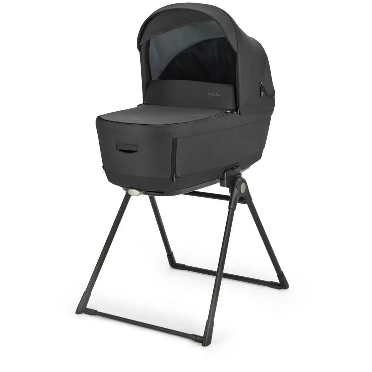 Inglesina Electa system quattro colore upper black con telaio iridio black e seggiolino darwin infant recline –