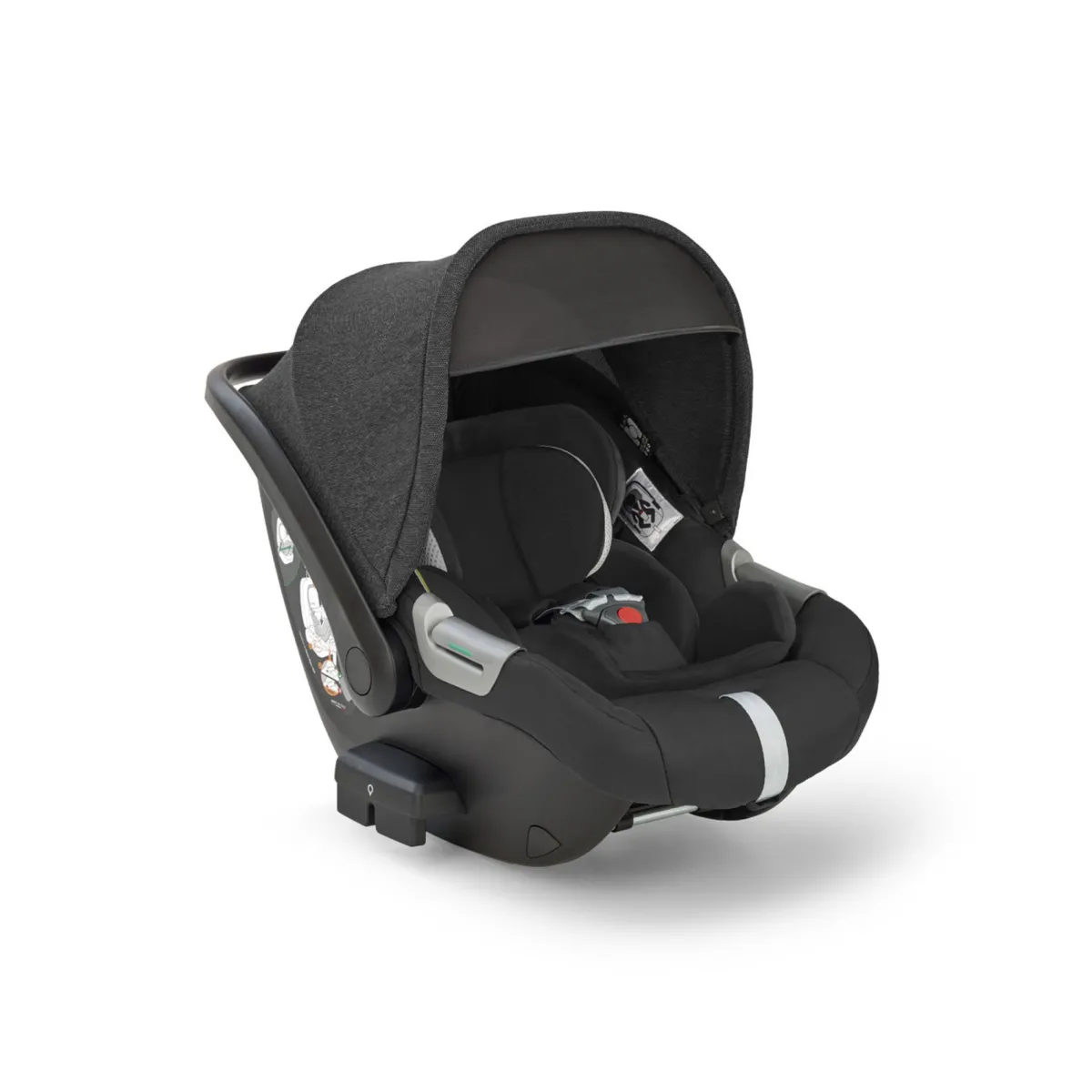 Inglesina Electa system quattro colore upper black con telaio iridio black e seggiolino darwin infant recline –