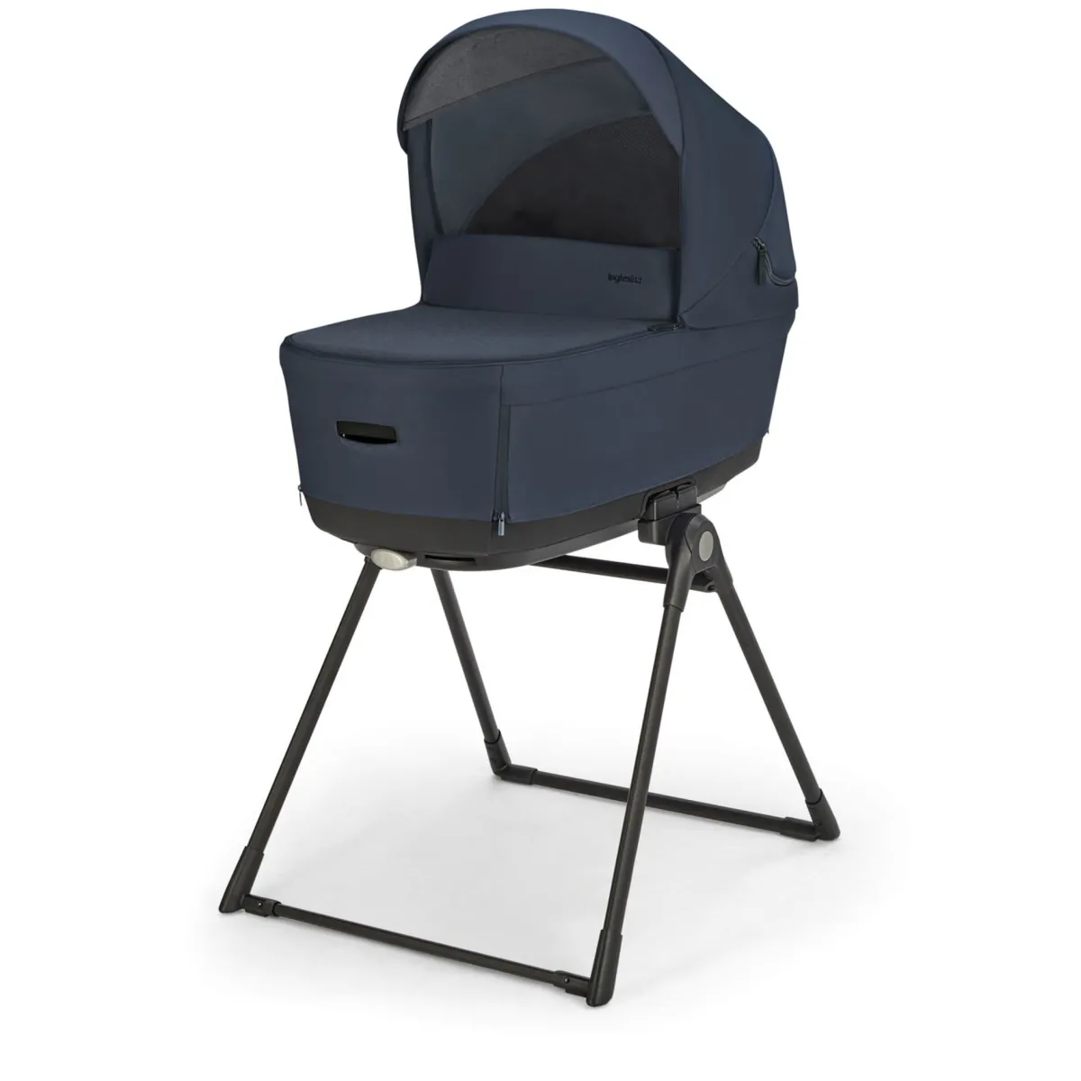 Inglesina Electa system quattro colore hudson blue con telaio silver black e seggiolino darwin infant recline –