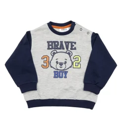 Mawi Felpa bicolor bimbo stampata