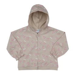 Mawi Felpa bimba beige stampata