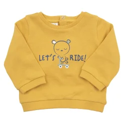 Mawi Felpa bimba gialla stampata