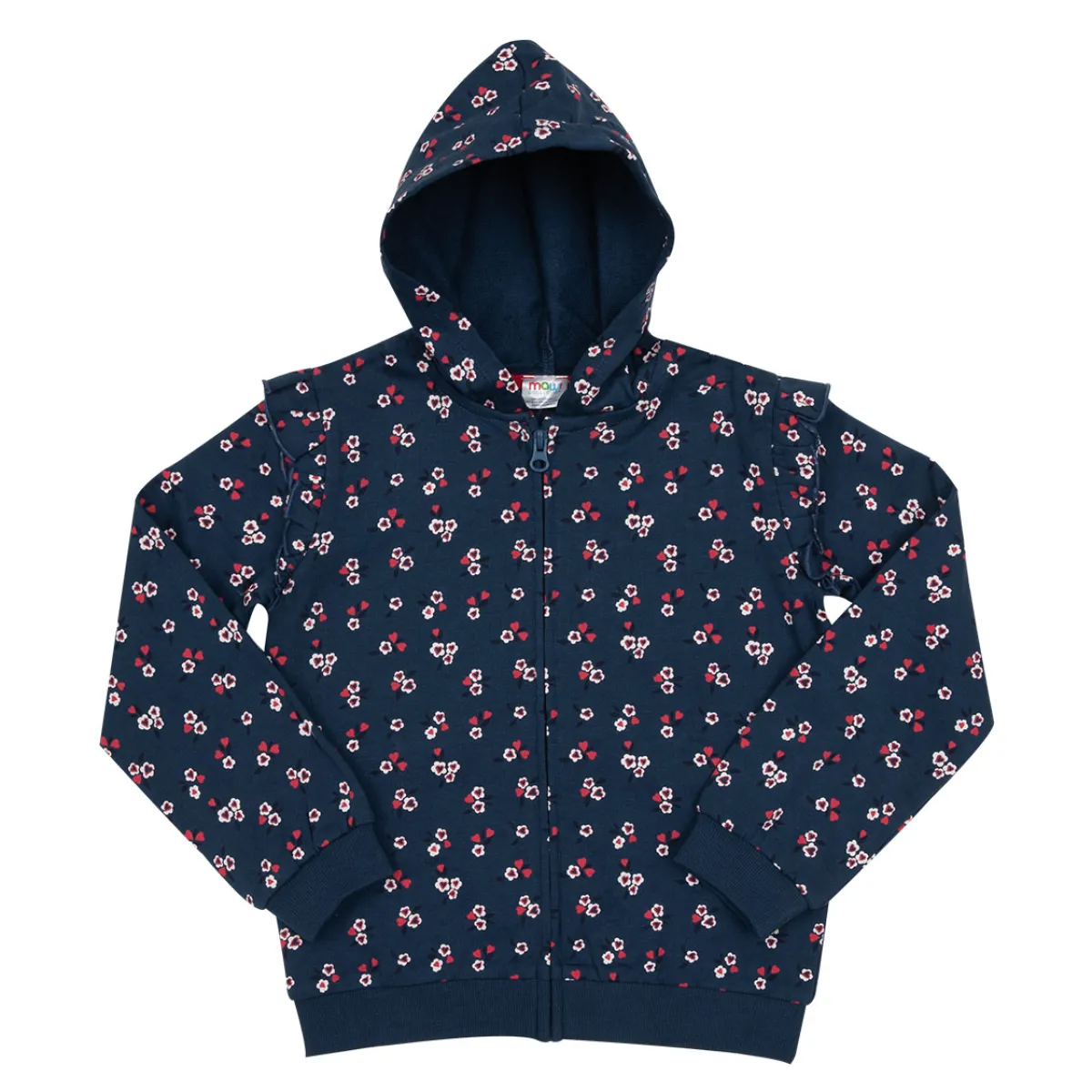 Mawi Felpa con cappuccio bambina allover