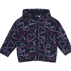 Chicco Felpa con zip e cappuccio, in cotone, non felpata, adatta alla primavera e all’autunno