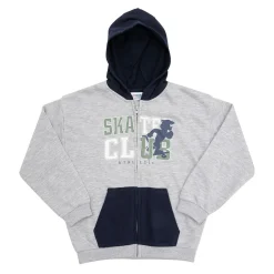 Mawi Felpa zip bimba /blu stampata