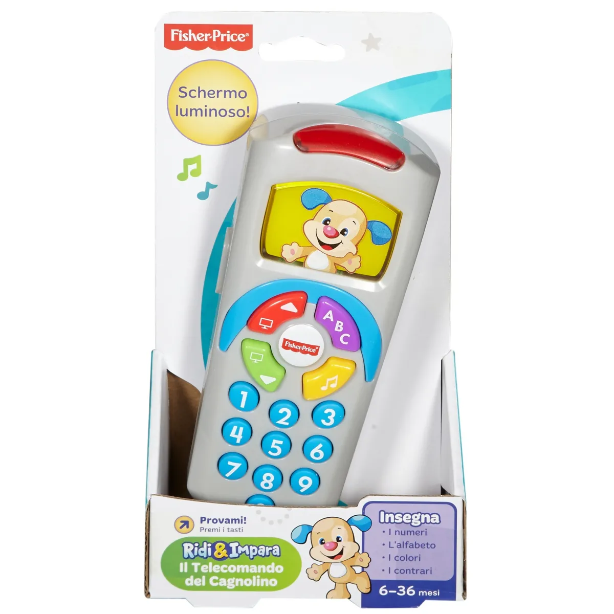 Fisher-price , telecomando cagnolino educativo per bambini 6-36 mesi