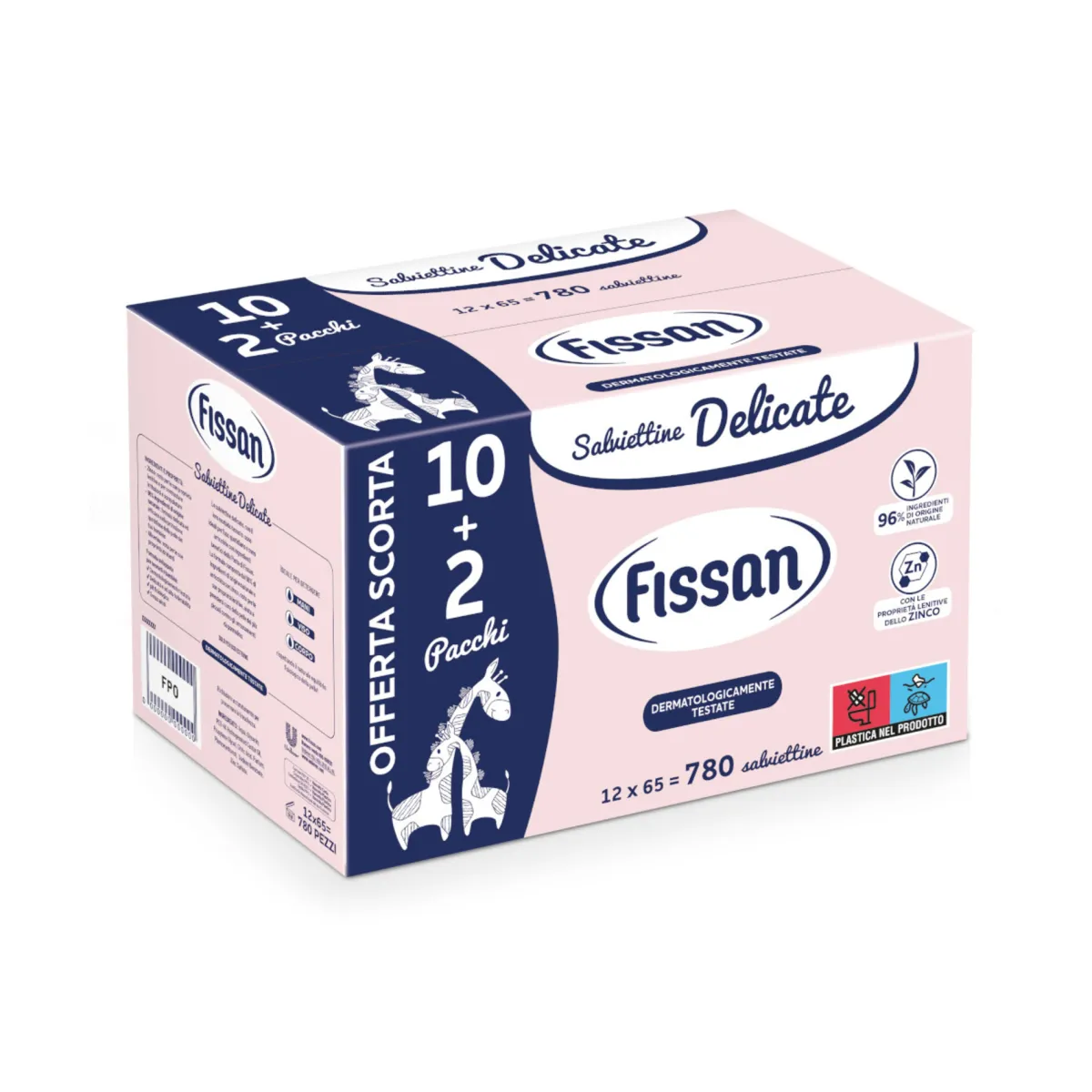Fissan salviette 10+2 pack x 65 | 780 salviettine