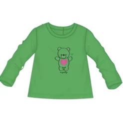 Mignolo Girocollo ml verde con orso