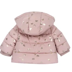 Chicco Giubbino con cappuccio staccabile e foglie oro –