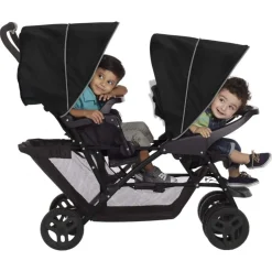 Graco ® passeggino gemellare stadium black grey