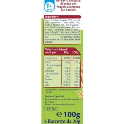 Hipp barrette di avena fragola e lampone 5×20 gr