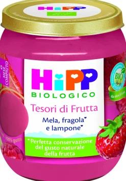 Hipp tesori di frutta mela, fragola e lampone
