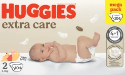 Huggies – extra care mega pack tg. 2 – 104 pezzi