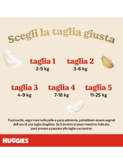 Huggies extra care bebè – pannolini taglia 2 (3-6 kg) – confezione da 40 pz