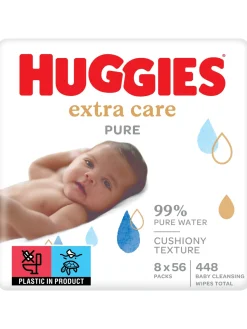Bambino Huggies salviette pure 8×56