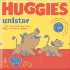 Huggies unistar mega pack tg.4 144 (48×3) pezzi
