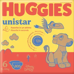 Huggies unistar mega pack tg.6 105 (35×3) pezzi