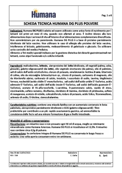 Humana dg plus polvere 700 gr