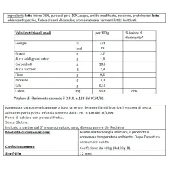 Humana merenda al latte pera 100gx4