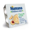 Humana merenda latte pesca 4x100gr