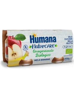 Humana omogeneizzato mela banana biologico 2×100 gr