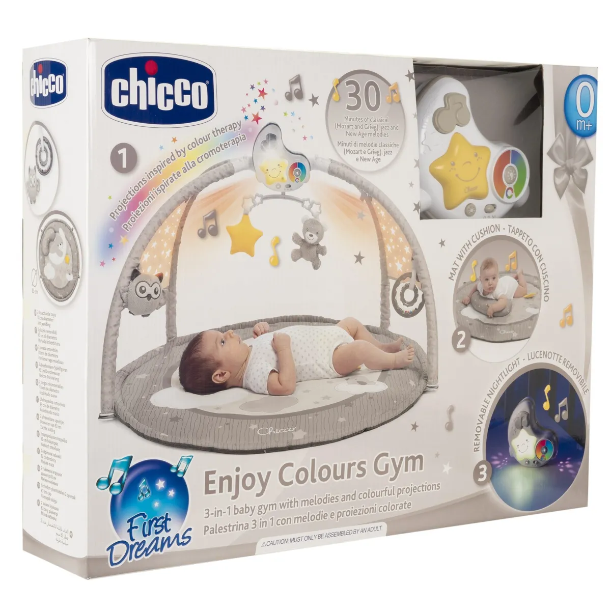 Chicco 3in1 palestrina dei colori neutro – esplorazione sensoriale per neonati