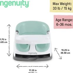 Ingenuity baby base 2-in-1™ rialzo da sedia colore mist