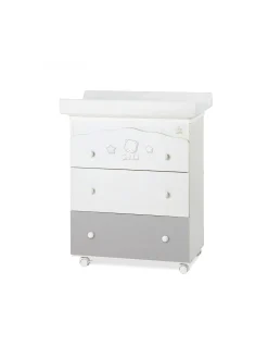 Italbaby -bagnetto popstar 2 cassetti bianchi 1 grigio 2021
