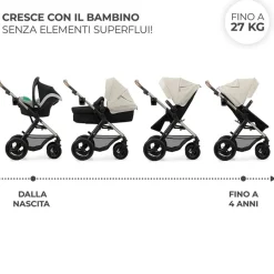 KinderKraft trio moov 2 air moonlight grey