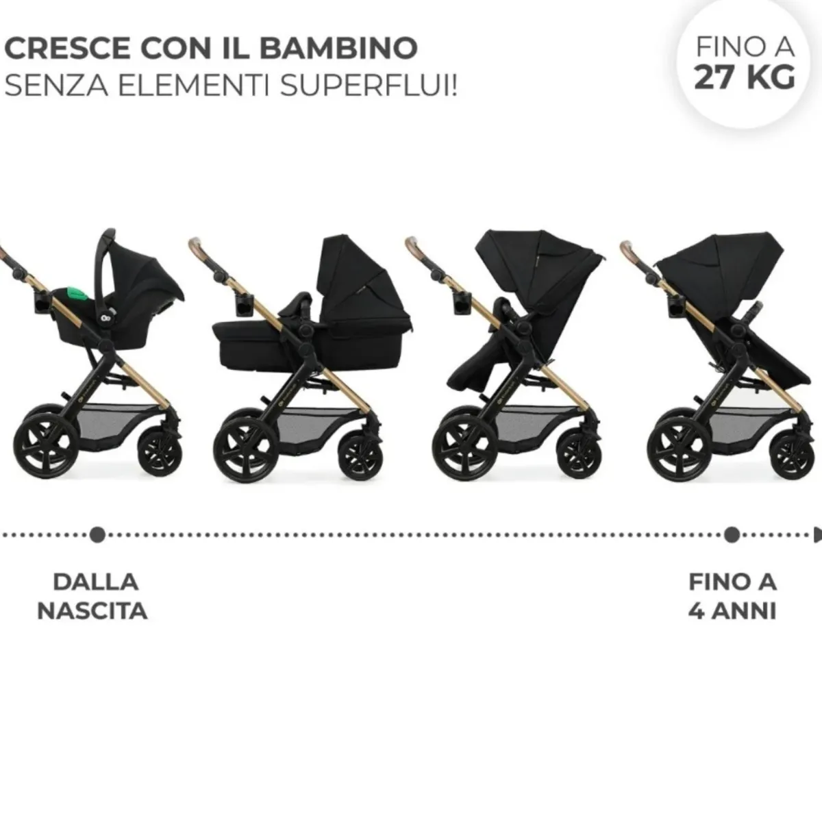 KinderKraft trio moov 2 pure black