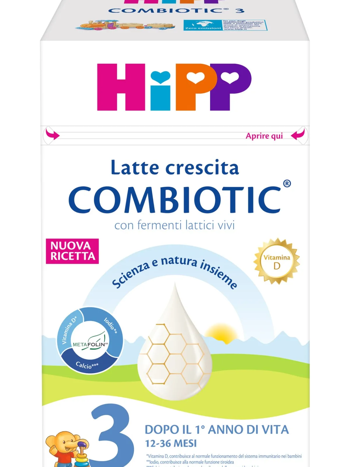 Hipp Latte 3 combiotic crescita polvere 600g