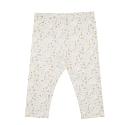 Mawi Legging felpato bimba beige stampato