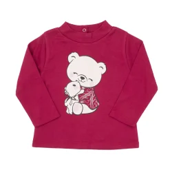 Mawi Lupetto interlock bimba stampato “orsetti”