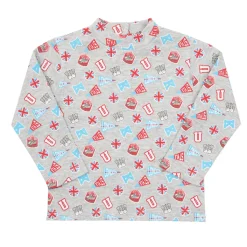 Mawi Lupetto interlock bimbo chiaro stampato