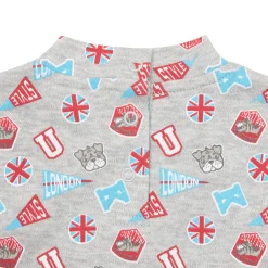 Mawi Lupetto interlock bimbo chiaro stampato