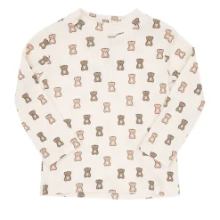 Mawi Lupetto maniche lunghe bimba panna stampato “orsetti”