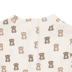 Mawi Lupetto maniche lunghe bimba panna stampato “orsetti”