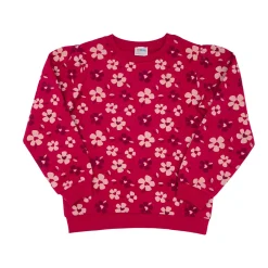 Mawi Maglia bordeaux con fiorellini –