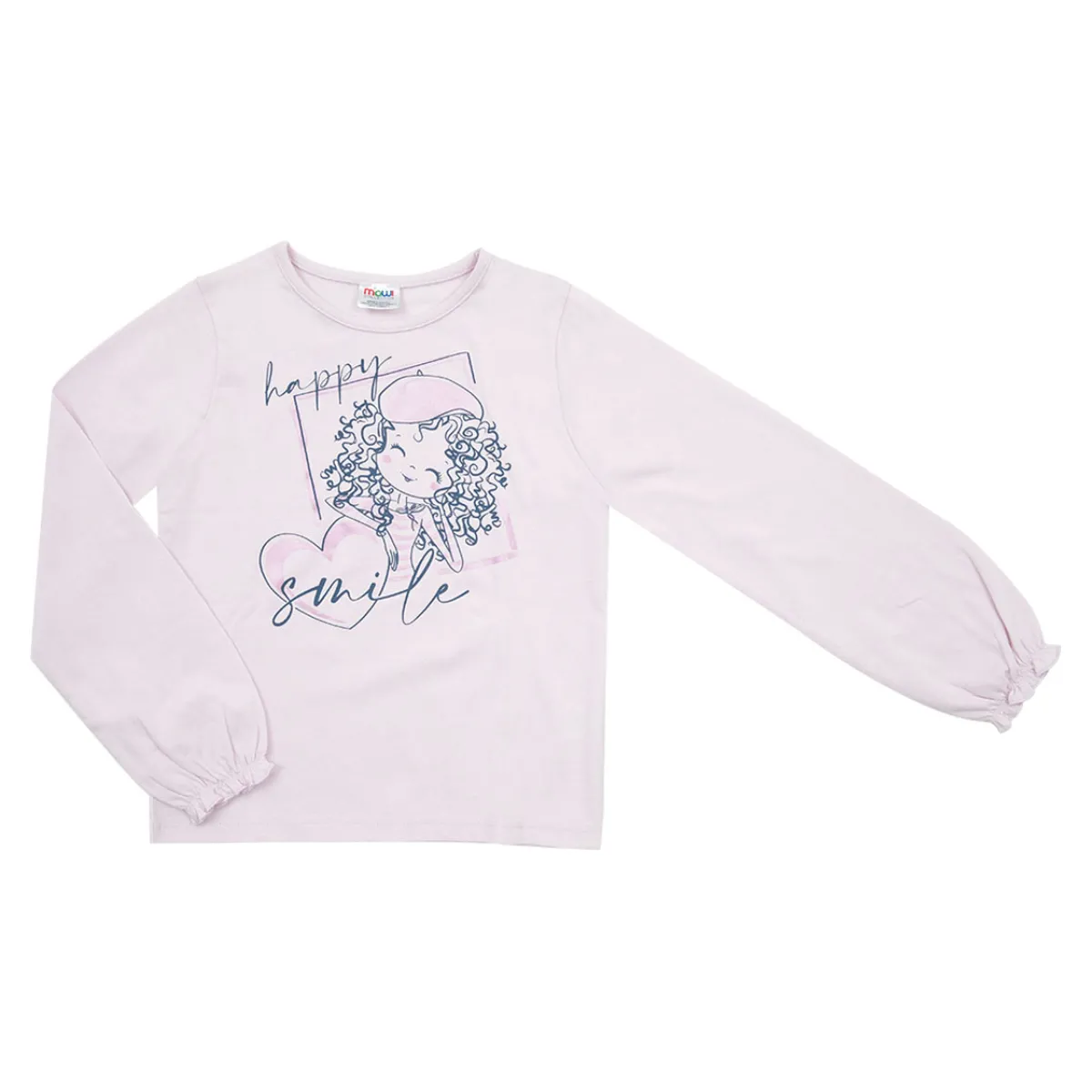 Mawi Maglia jersey manica lunga bimba stampa “happy smile”