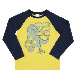 Mawi Maglia jersey manica lunga bimbo blu/giallo “dino”