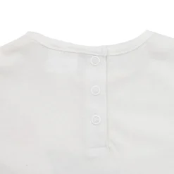 Mawi Maglia jersey manica lunga bimba bianca stampa tenero micio