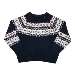 Mawi Maglia tricot bimbo con greca larga