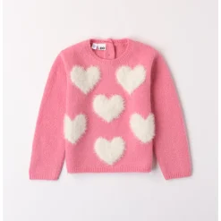 Mignolo Maglia tricot con cuori