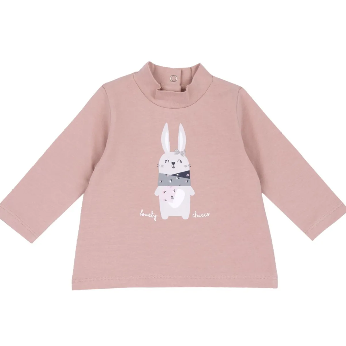 Chicco Maglietta a maniche lunghe e collo alto con coniglio –