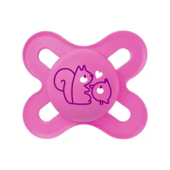 Mam succhietti original start 0-2m silicone bio-circolare conf. doppia rosa/grigio