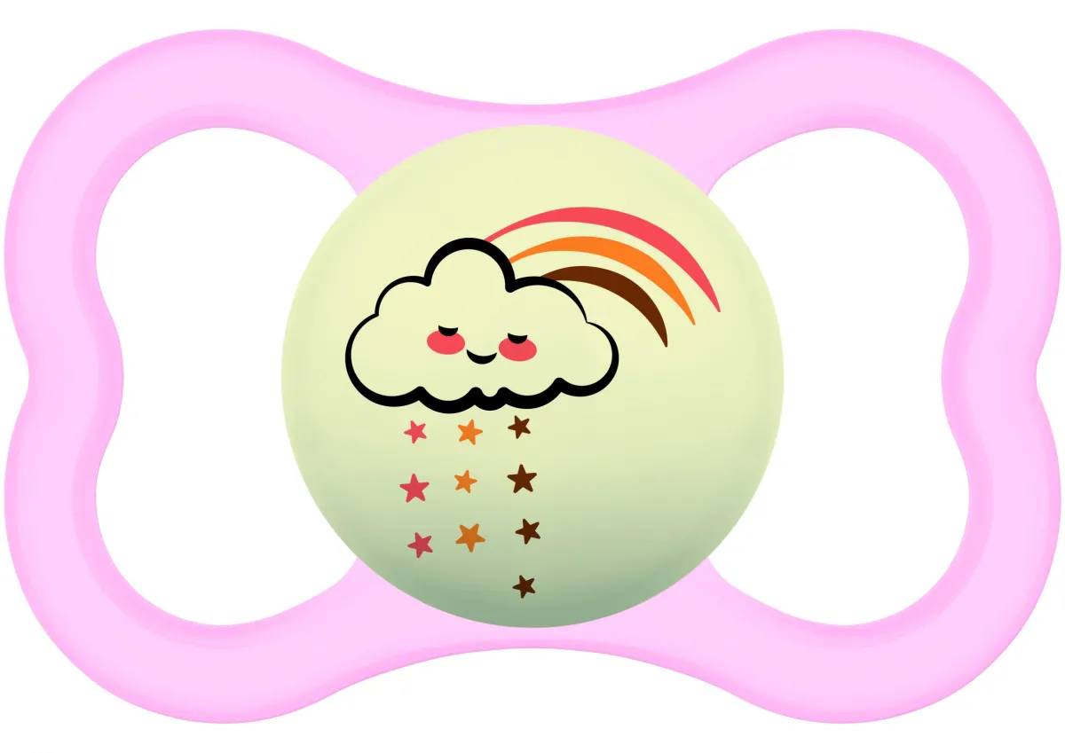 Mam -succhietto supreme night 6+, silicone, conf. singola, femmina